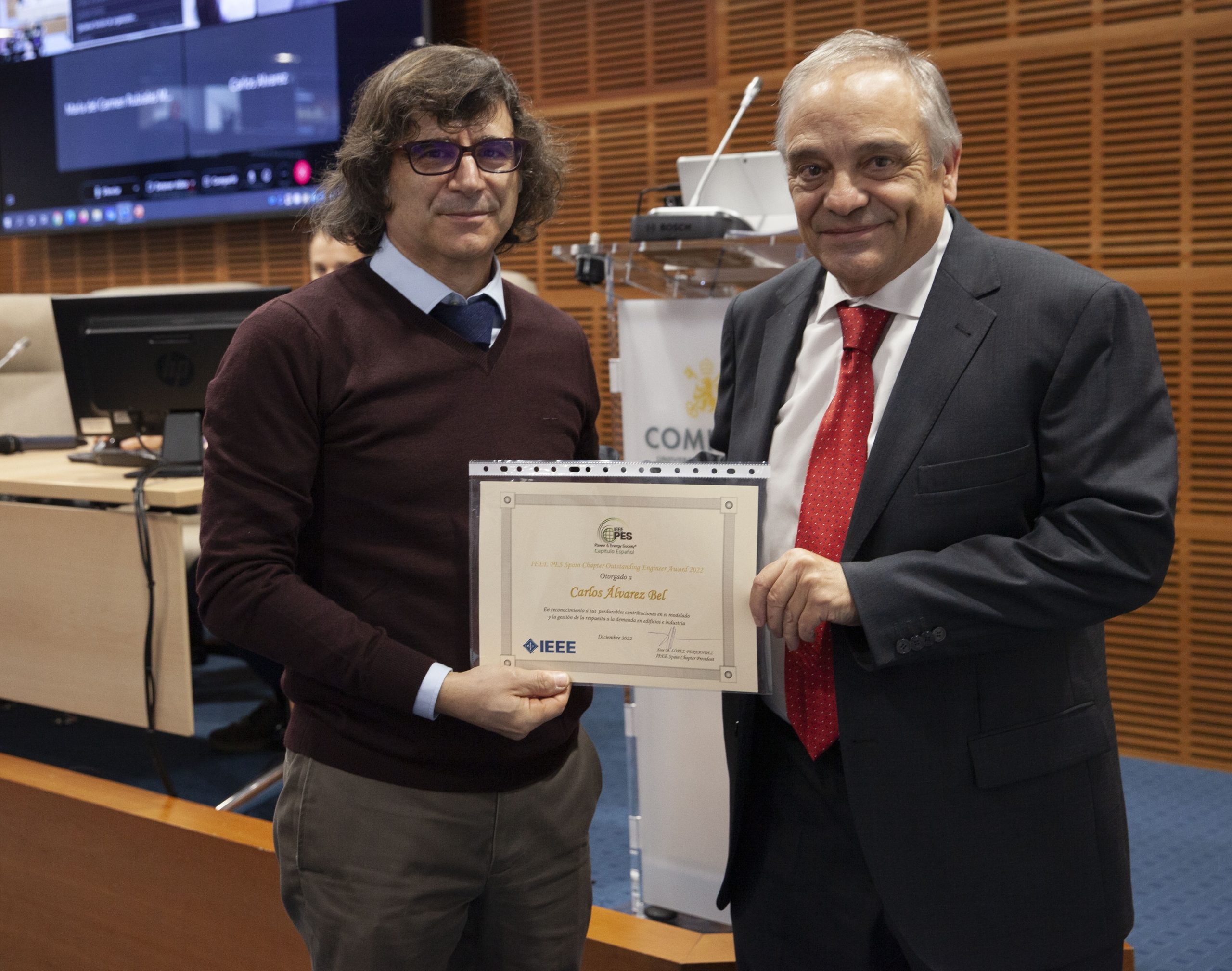 Premio IEEE-PES Otorgado al Catedrático de Universidad Carlos Álvarez Bel