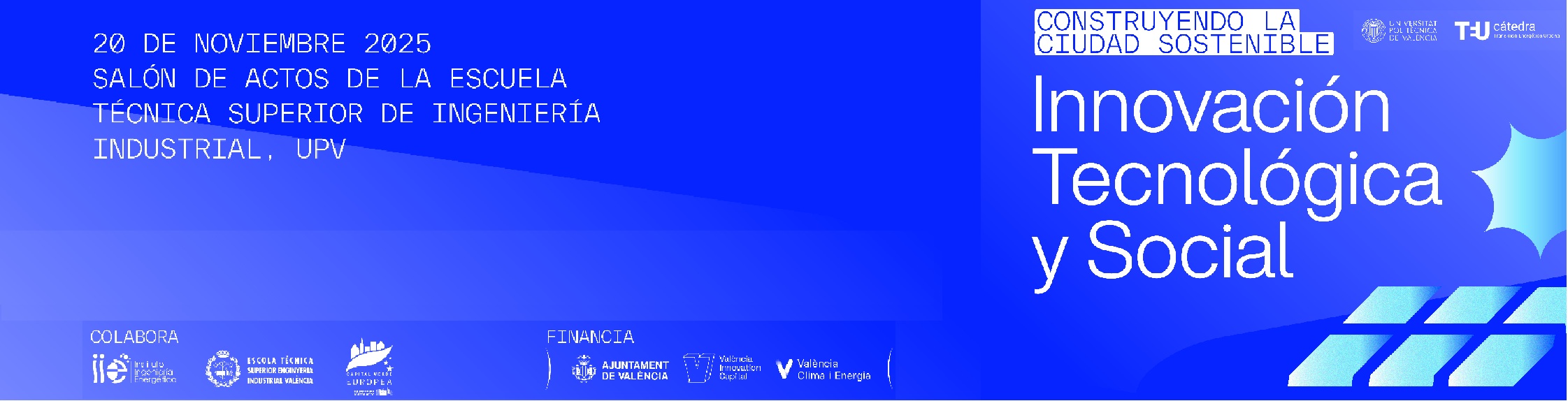 Jornada CATENERG 2025 de la Cátedra de Transición Energética Urbana del Instituto  20 de noviembre en la ETSII – UPV